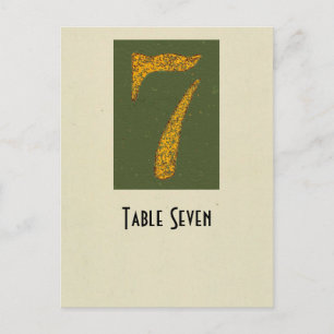 Photo Number 7 table card