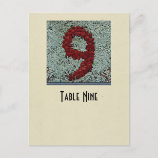 Photo number 9 table card