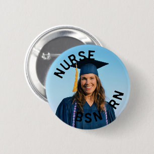 photo nurse bsn rn 2¼ Inch 6 Cm Round Badge