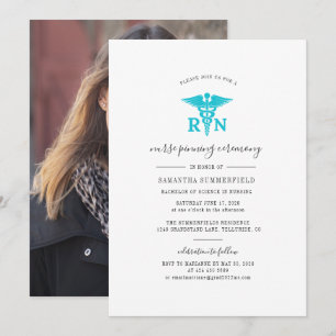 Photo Nursing Graduate Pinning Ceremony Party Invitation