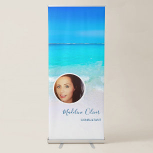 Photo Ocean Beach Sea Travel Aqua Blue Stylish Retractable Banner