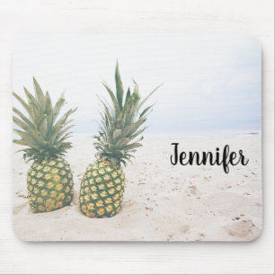 Photo of 2 Pineapples on a Beach Mouse Mat