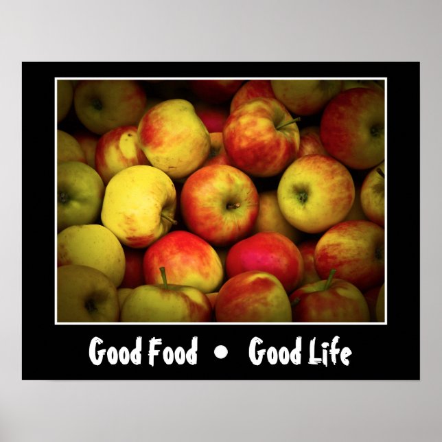 Photo of a Bushel Of Ripening Apples Poster (Front)