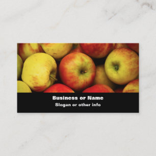 Photo of a Bushel Of Yellow and Red  Apples Business Card