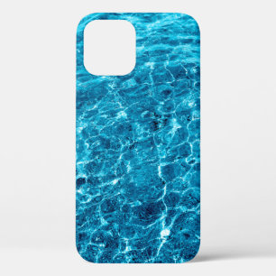 Photo of a macro bubbling blue clear sea water iPhone 12 case