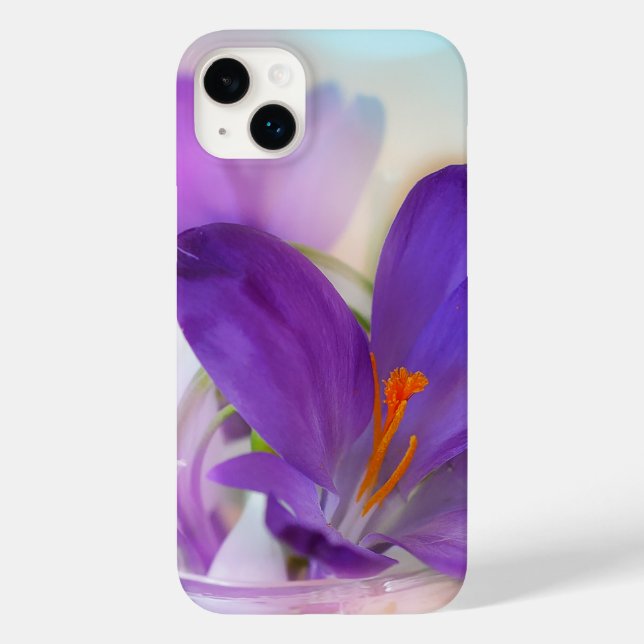 Photo of a Pretty Purple Spring Crocus Case-Mate iPhone Case (Back)