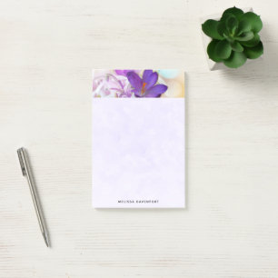 Photo of a Pretty Purple Spring Crocus Post-it Notes
