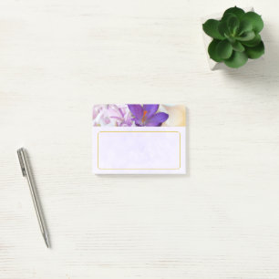 Photo of a Pretty Purple Spring Crocus Post-it Notes