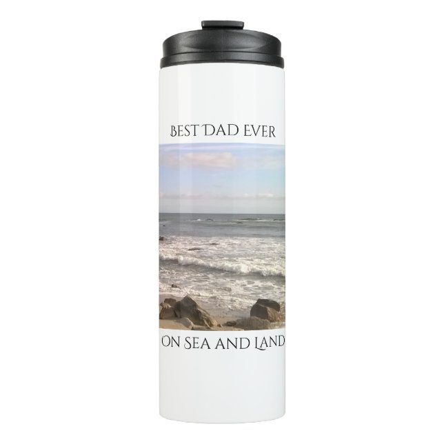 Photo of Atlantic Ocean Best Dad Sea Lovers White Thermal Tumbler (Front)