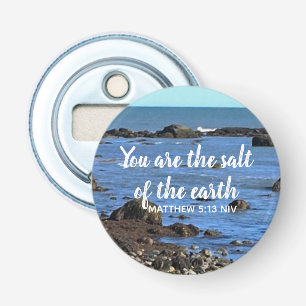 Photo of Atlantic Ocean Bible Verse Encouragement Bottle Opener