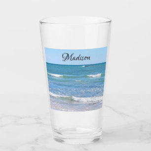 Photo of Atlantic Ocean Custom Name Glass