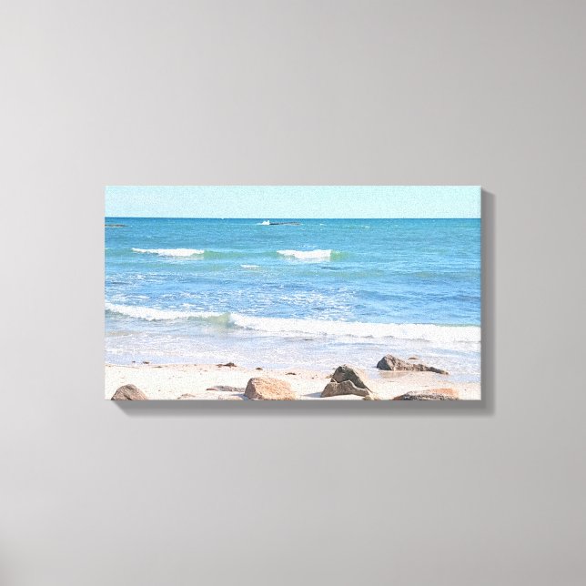 Photo of Atlantic Ocean Shore Canvas Print (Front)