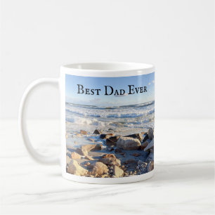 Photo of Atlantic Ocean Waves Best Dad Ever Coffee Mug