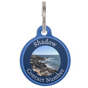 Photo of Blue Ocean Name and Contact Number Pet Tag