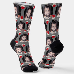 Photo of Boyfriend For Girlfriend Grey Christmas Socks