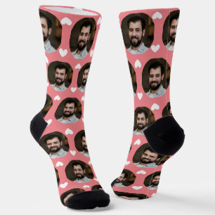 Photo of Boyfriend For Girlfriend Hearts Rose Gold Socks