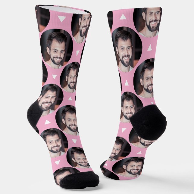 Photo of Boyfriend for Girlfriend Light Pink Cute Socks (Angled)