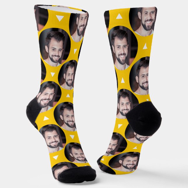  Photo of Boyfriend for Girlfriend Mustard Yellow Socks (Angled)