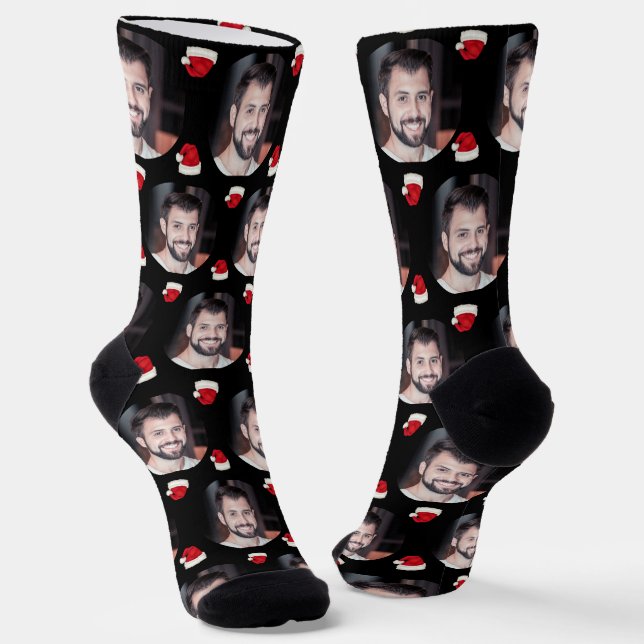 Photo of Boyfriend for Girlfriend Santa Christmas Socks (Angled)
