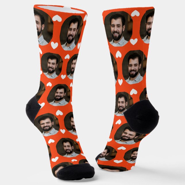 Photo of Boyfriend For Girlfriend Sporty Orange   Socks (Angled)