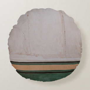 Photo of brown concrete pavement round cushion