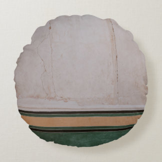 Photo of brown concrete pavement round cushion