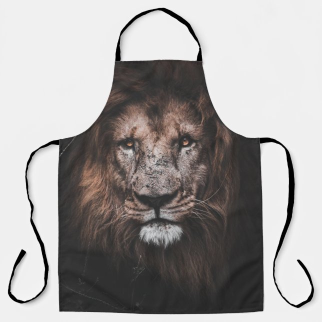 PHOTO OF BROWN LION APRON (Front)