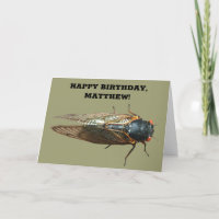 Photo of Cicada Bug, Insect Personalised Birthday
