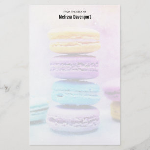 Photo of Colourful Delicious Macarons Stationery