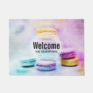 Photo of Colourful Delicious Macarons Welcome Doormat