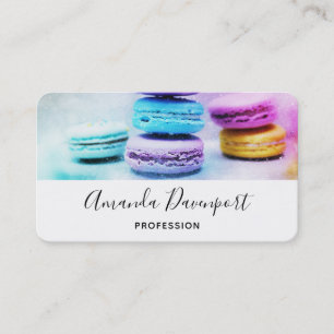 Photo of Colourful Macarons Business Card