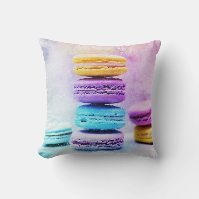 Photo of Colourful Macarons Cushion (Front)