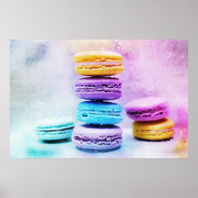 Photo of Colourful Macarons Poster (Front)