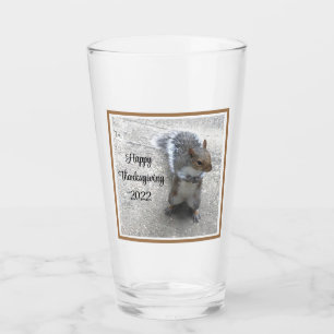 Photo of Cute Little Squirrel with Fluffy Tail Glass