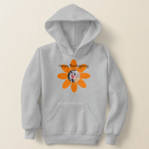Photo of Cute Puppy Dog in Orange Flower Holiday