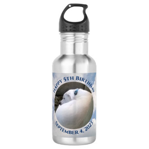 Photo of Cute Puppy Dog Sleeping Blue 5th Birthday 532 Ml Water Bottle