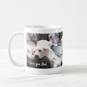 Photo of Cute White Dog With Best Friend Dad Coffee Mug