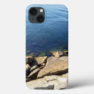 Photo of Deep Blue Atlantic Ocean Rocky Cliff iPhone 13 Case