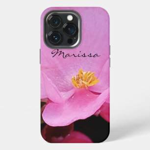 Photo of Elegant Pink Flower Name iPhone 13 Pro Case