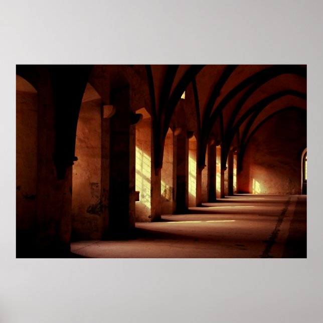 Photo of empty hallway poster (Front)