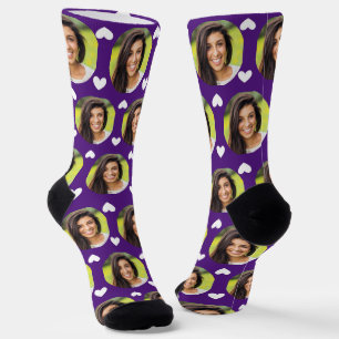 Photo of Girlfriend For Boyfriend Dp Purple Heart Socks