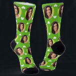 Photo of Girlfriend For Boyfriend Green Socks<br><div class="desc">These fun sporty green photo of girlfriend for boyfriend socks feature your own photo with a white hearts pattern, and are sure to bring your boyfriend a smile! He will think of you every time he pulls on these socks, and will love them (and maybe make him love you more!)...</div>
