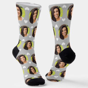 Photo of Girlfriend For Boyfriend Grey Heart Socks