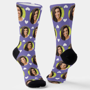 Photo of Girlfriend For Boyfriend Periwinkle Heart Socks