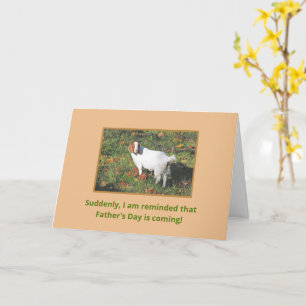 PHOTO OF GOAT/HAPPY FATHER'S DAY/STUBBORN BUT LOVE CARD