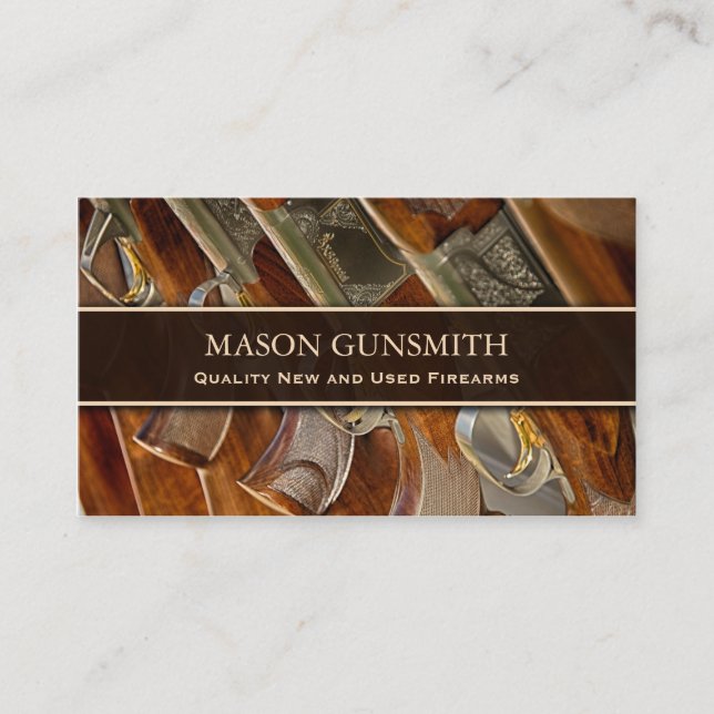 Photo of Guns - Gunsmith - Business Card (Front)