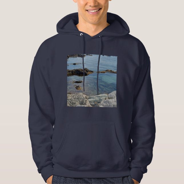 Photo of Low Tide Translucent Atlantic Ocean Water Hoodie (Front)