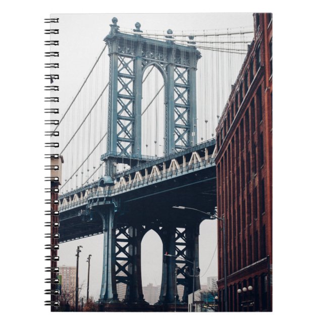 PHOTO OF MANHATTAN BRIDGE DURING DAYTIME NOTEBOOK (Front)