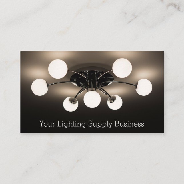 Photo of Modern Ceiling Lights - Business Card (Front)