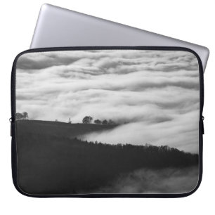 PHOTO OF MOUNTAIN SURROUNDED WITH SEA OF CLOUDS LAPTOP SLEEVE